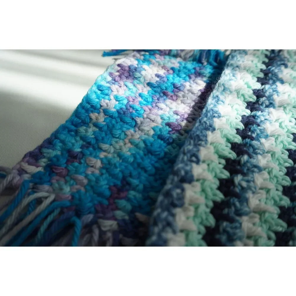 Handmade Crochet Boho Mug Rugs / Oversized Coasters set of 4